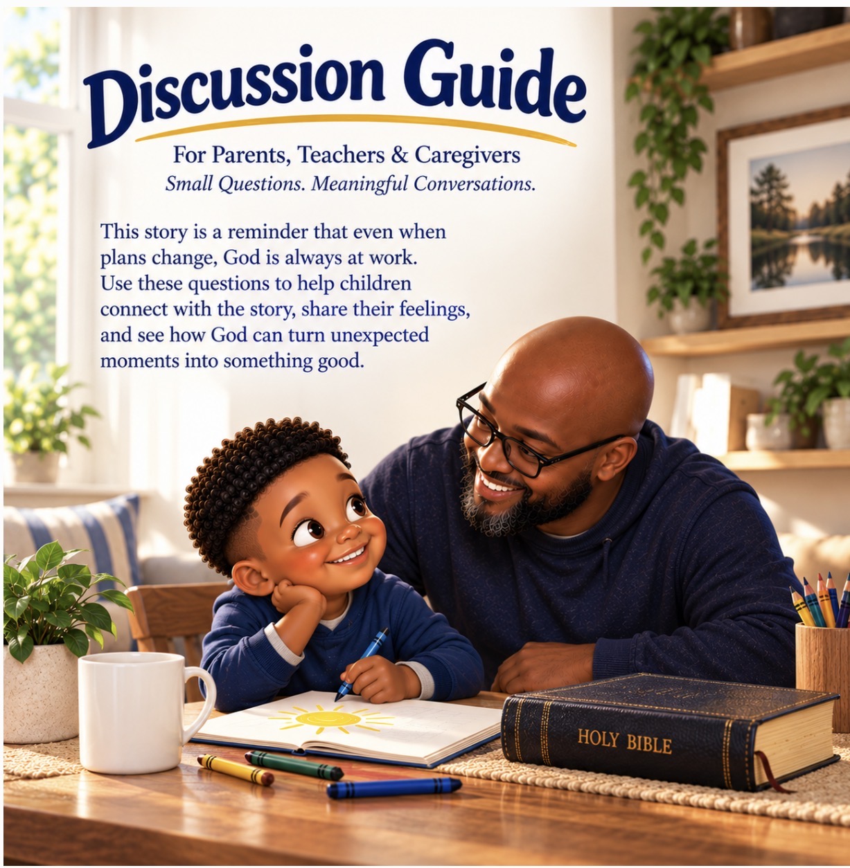 Final discussion guide page for parents, teachers and caregivers